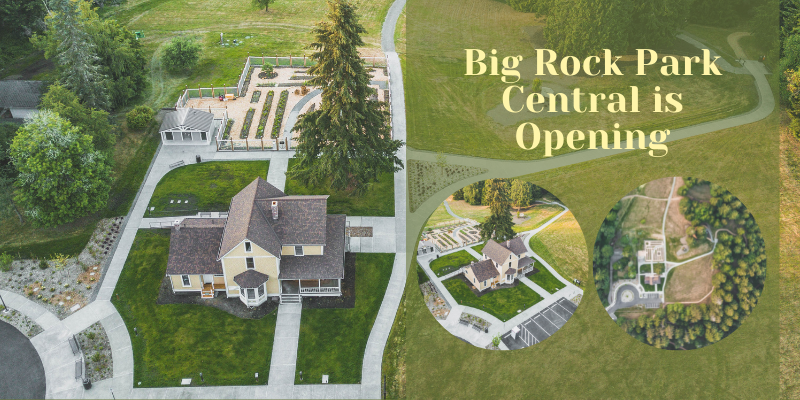 Notice: Big Rock Park Central is Opening. Aerial view of the park